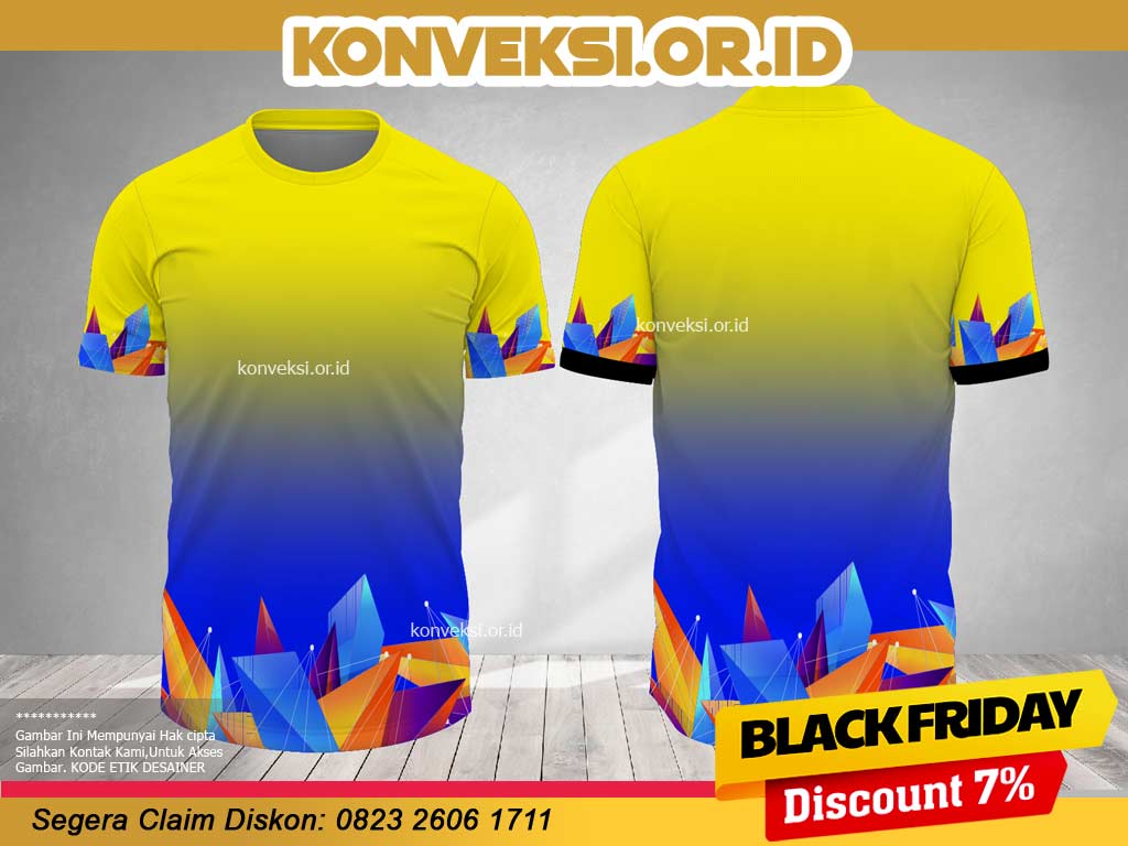 Jersey Kuning Biru
